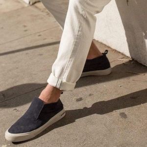 SeaVees Mens "Huntington Middie" Mid Cut Slip On Sneakers in Deep Navy sz 11.5